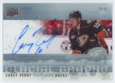 2014-15 Upper Deck Ice Glacial Graphs Corey Perry Auto Anaheim Ducks #GG-PE