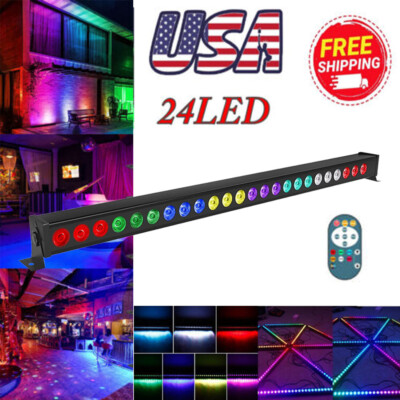 120W 24LED Wall Washer Party Light DMX RGB 3 IN 1 Beam Wash Lights