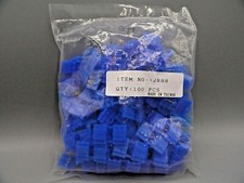 100 Pack 18 Gauge Blue Quick Splice Tap Wire Connectors Install Terminals
