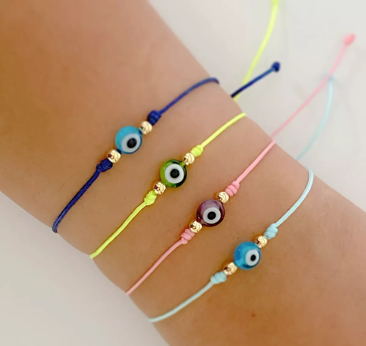 Evil eye bracelet good luck protection ojo turco eye jewelry third eye greek