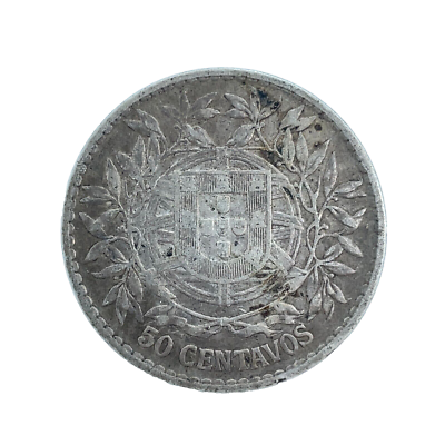 【SV835】1912年 【ポルトガル 50センタボス】銀貨 ヴィンテージ 1912 Portugal 50 Centavos 0.835 Silver Coin KM#561 | eBay