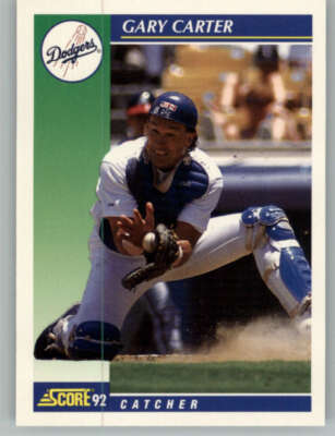 1992 Score #489 Gary Carter NM-MT Dodgers 