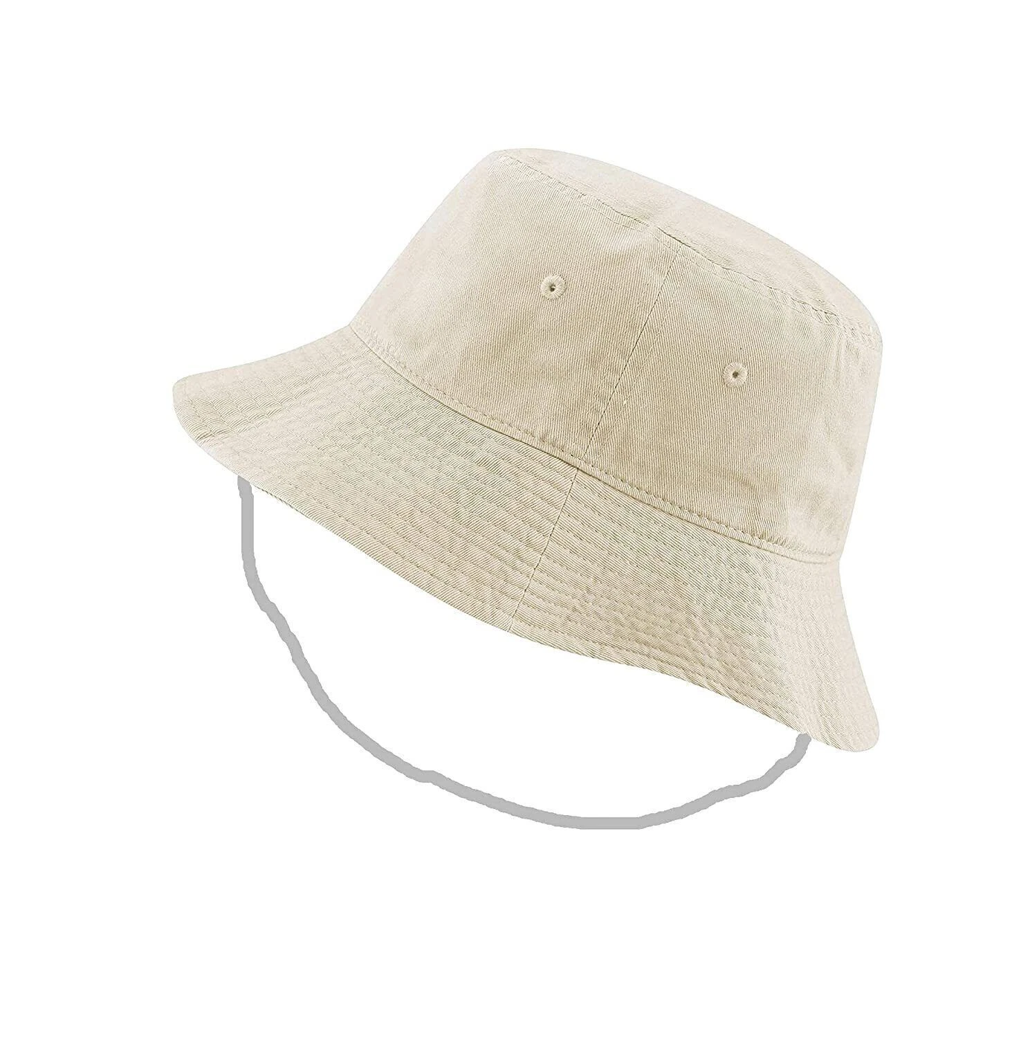Girl's Cotton Foldable Bucket Beach Sun Hat with Adjustable Elastic Summer AU