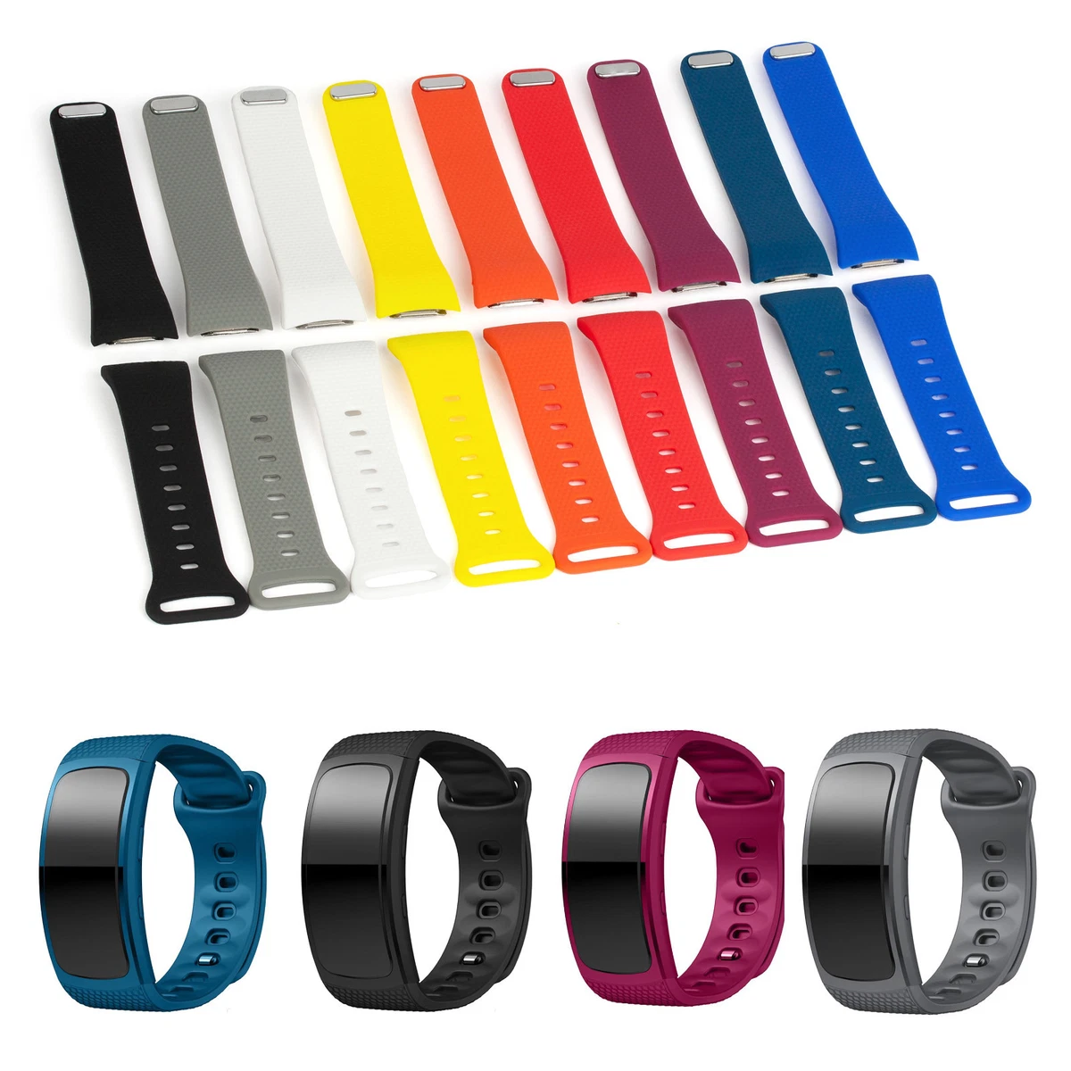 Cinturino In Silicone NotoCity Per Samsung Gear Fit 2 / Gear Fit 2 Pro – Sostitutivo Con Perni A Sgancio Rapido, Taglie S-L - 4