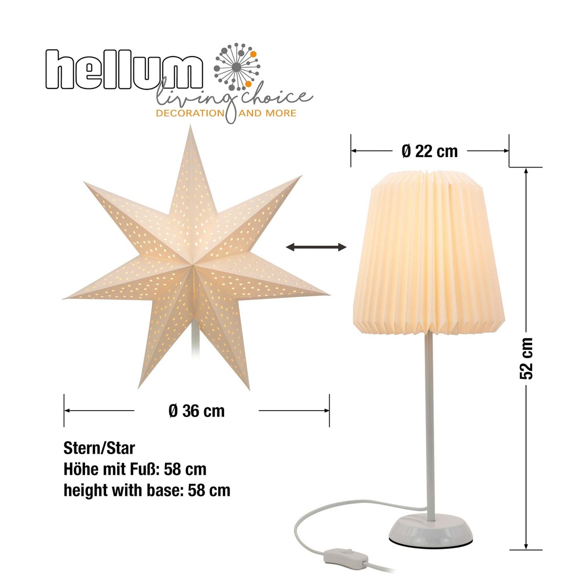 2 Stück Faltstern Weihnachten Papierstern Lampensc Produktbild-Vorschau 6