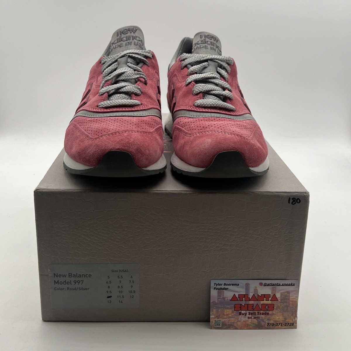 Size 11 Concepts x New Balance 997 Rose M997CPT Size Concepts