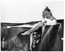 Lovely Cindy Heller plays role gold digger really gets into work ne- 1949 Photo