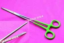 German Grade 10" Hemostat Forceps w/ Vinyl Grip,Straight Jaw Surgical Instrument