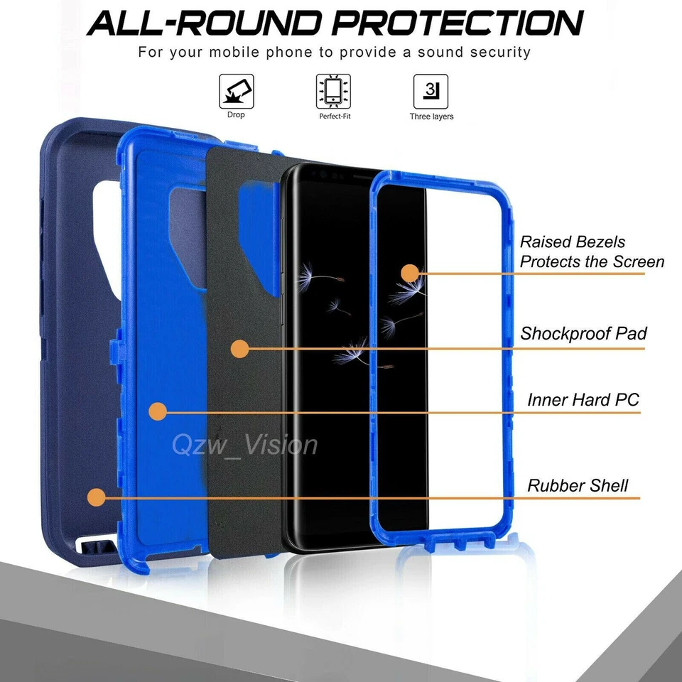 Funda rígida protectora a prueba de golpes con clip para cinturón para Samsung Galaxy S9/S9+Plus Foto 4 de 4