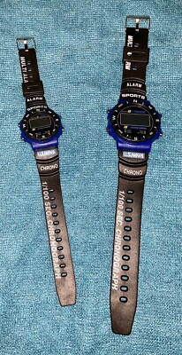 Montre Konik & Co Sport Multi-alarmes – 1/100 Sec Chronographe – Bracelet Plastique Noir
