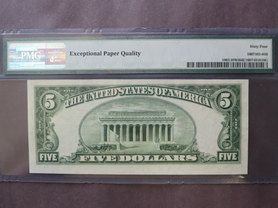 $5 1950 federal reserve note GRADED 27-072 - Image 3 of 3