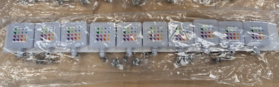 Lot of 10 Retractable ID Badge Holder Clips