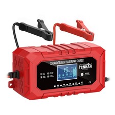 15A Battery Charger, 12V/24V LiFePO4 Lead Acid Car Battery Charger, 9-Stage ...