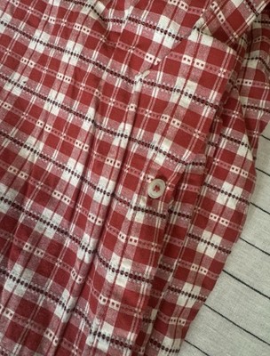 Vintage Ralph Lauren Dockside Plaid Queen Size Duvet Cover Red White Farmhouse