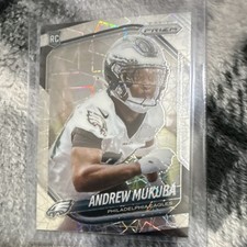 2025 Panini Prizm Andrew Mukuba Rookie Parallel #330 Eagles NFL Football