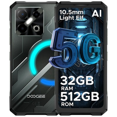 DOOGEE Blade GT Ultra 5G 32GB+512GB Rugged Phone 120Hz IP69K Android 14 schwarz
