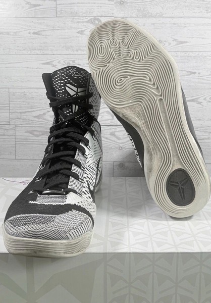 Nike Kobe 9 Elite BHM Black History Month para Hombre Talla 11 Blanco Negro 704304010 5