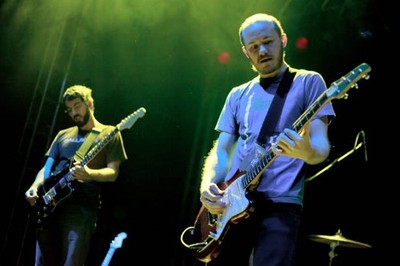 Mark T Smith and Michael James of Explosions In The Sky perform at- Old Photo 1