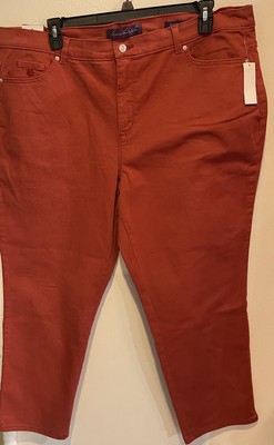 Gloria Vanderbilt Amanda Slimming Jean Autumn Blaze 20W, 22W  Average Tapered