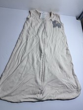 Lambs & Ivy Snuggle Sleeper Baby 0-6M Cream t Elephant Sleep Sack 100% Cotton