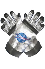 NASA Inspired Astronaut Child Gloves Silver 