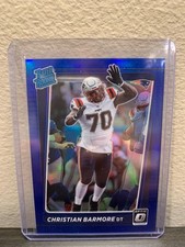 2021 Panini Donruss Optic Rated Blue Prizm /179 Christian Barmore #268 Patriots