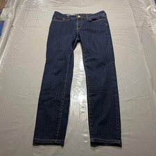 Pilcro And The Letterpress Jeans Womens 29 Straight Stretch Dark Wash Denim