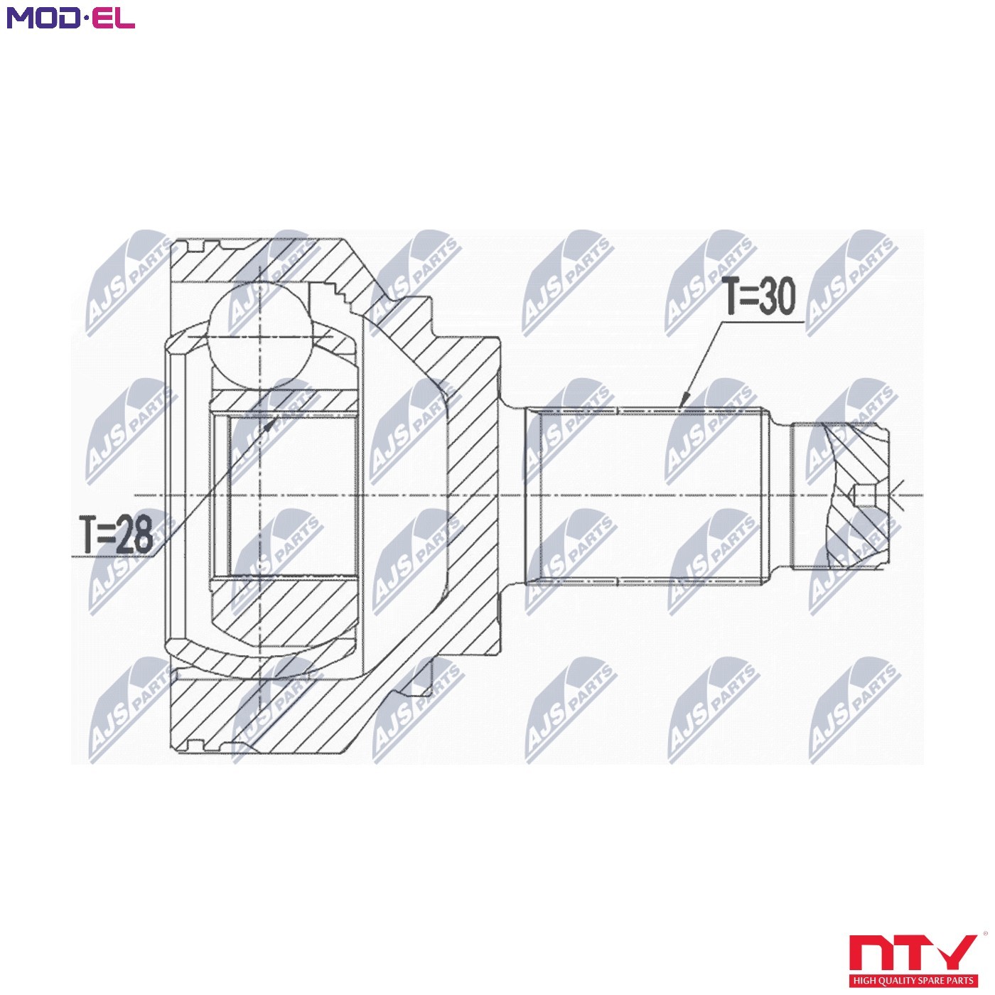 Fits NTY NPZ-BM-028 OUTER CV JOINT - Image 10