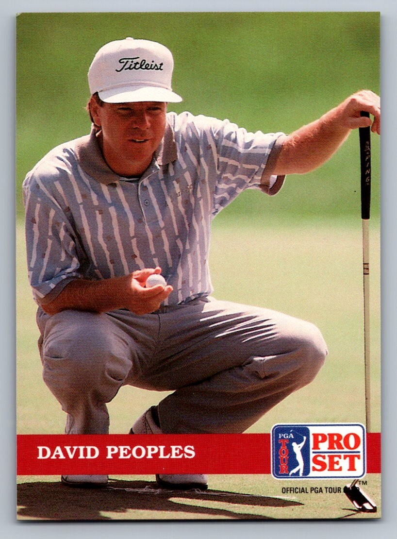 1992 PRO SET GOLF CARD #48 DAVID PEOPLES
