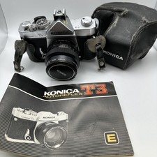 Konica Autoreflex T Camera Konica Hexanon 52mm F 1.8 Lens Case Manual Untested