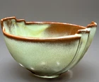 Vintage Frankoma Pottery Salpulpa Clay in Prairie Green Planter #35 Art Deco
