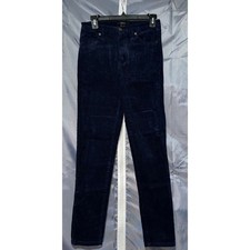 Forever 21 Navy Blue Corduroy Skinny Pants Medium High Rise Stretch Fall