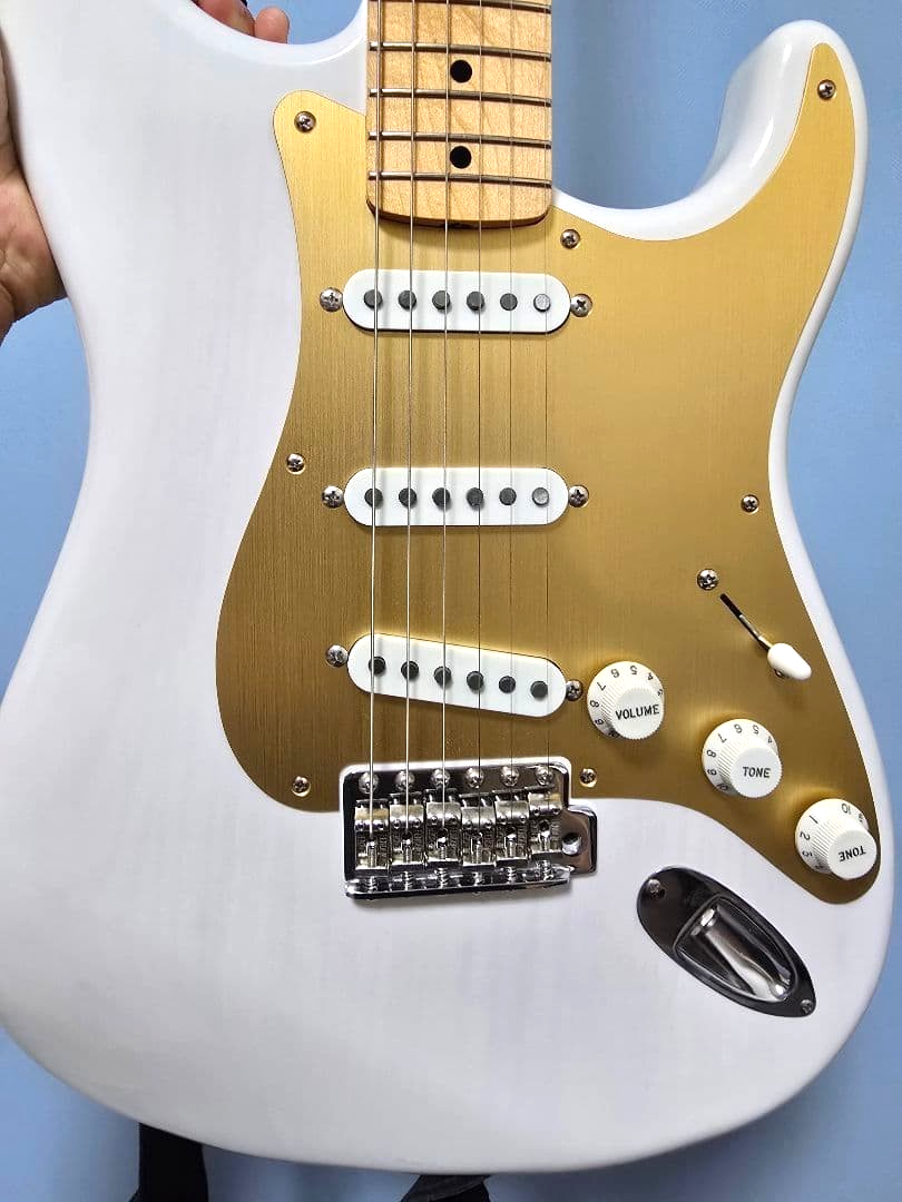 Fender Heritage 50s Stratocaster Maple FB Electric Guitar White