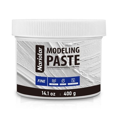Modeling Paste 14.1 oz /400 g, High-Density Paste for Textured Art and Acrylic P