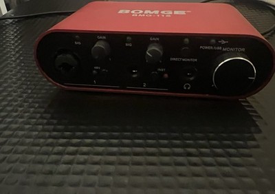 BOMGE BMG11s USB Audio Interface 192kHz 24Bit XLR 48 V Phantom PE