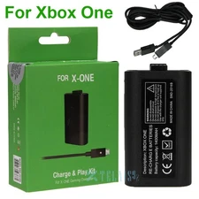 For Microsoft XBOX ONE Play and Charge Kit, Rechargeable Battery+Charging Cable
