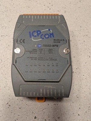 ICP CON M-7055D-NPN Modbus RS-485 Schnittstelle Datenerfassungsmodul 8 Kanäle 