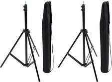 Portable Aluminum Photography Light Stand Tripod Adjustable 2.8-6.7 Feet