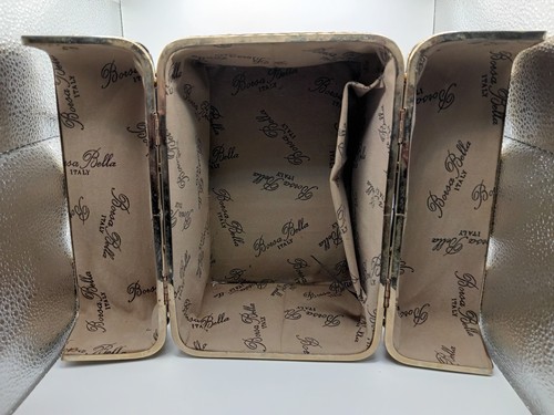 Borsa bella Black Velvet Travel Bag / Purse Some Wear Shown In Photos - Picture 5 of 8