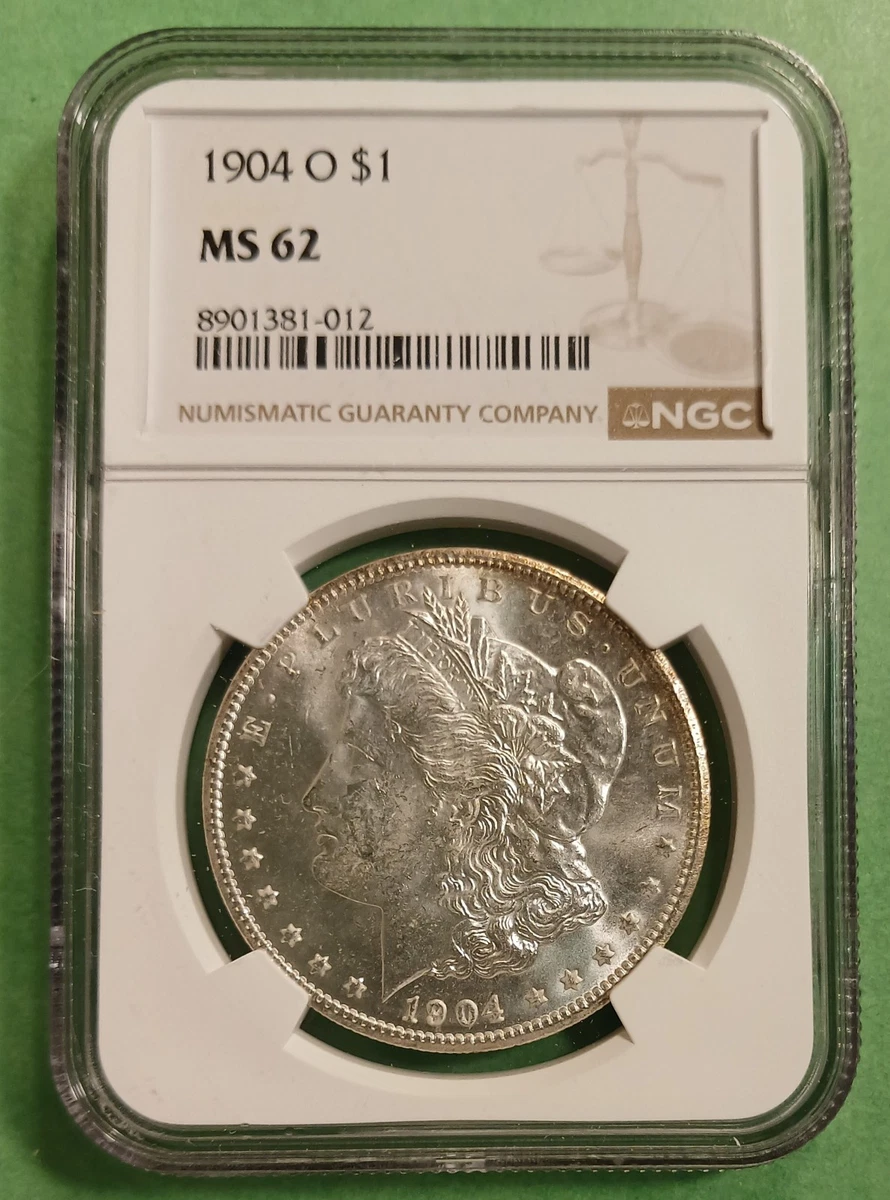 1921年モルガンダラーMorgan Dollar銀貨 MS62 CAG認定 MS 62 Graded 1904 Year Morgan US Dollars (1878-1921) for sale | eBay