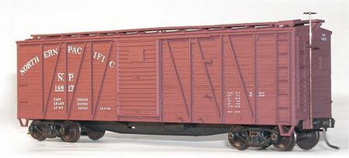 Caja OB de madera Accurail 45031 HO Northern Pacific 40' con extremos de acero y kit de puertas | Zustand: New