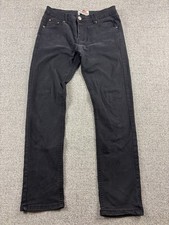 Vintage Levi's 501 Black Denim Button Fly Men Fits 32x30 Made In USA 90s Faded