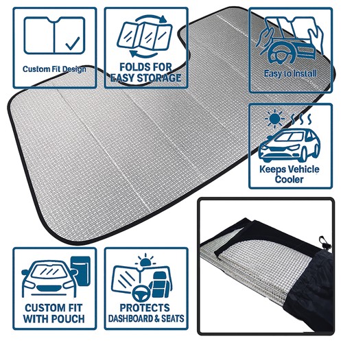 Maserati Quattroporte 2015-2022 Windshield sunshade Photo - $73