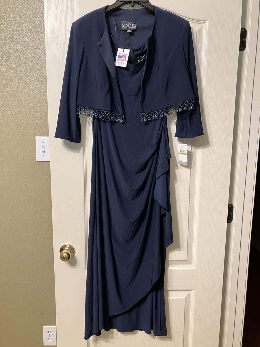 green emerald velvet dress Alex Evenings 82171824 Long Formal A Line Mother of the Bride Petite J –  The Dress Outlet
