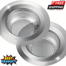 3pcs Stainless Steel Sink Strainer Busket 4.5" Large Anti-Clogging Drain Filter