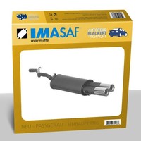 Imasaf Auspuff Sportauspuff für VW Golf II 1.0/1.3/1.6/1.8 33-62KW Lang 2X76Mm