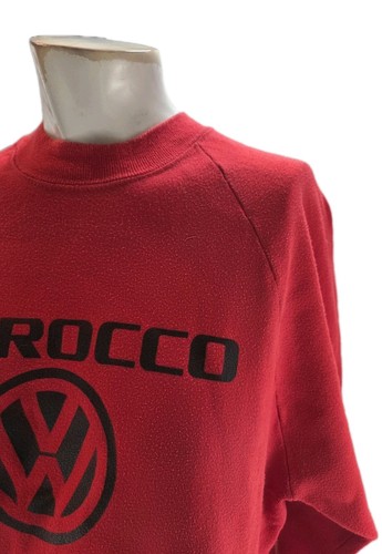 Sportswear Gold Tag Men's Sweatshirt Large Vintage Red 1970s Volkswagen Scirocco - Imagen 4 de 7