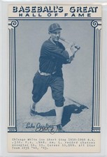 1977 Exhibits Baseball's Great Hall of Fame Reprints Blue Ink Luke Appling 1u6