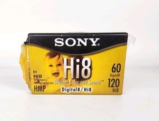 Sony 8mm Digital8 Hi8 Blank Tape 120 min, New Sealed Cassette