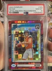 Panini Donruss Rated Rookie Bo Nix #369 Optic Preview Red Pandora Prizm PSA 10